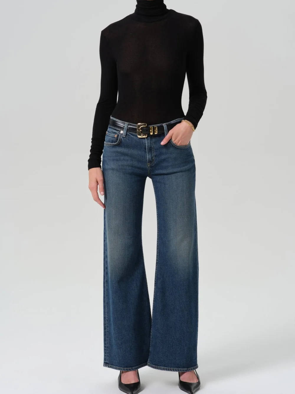 Citizens Of Humanity NWOT Nora Trouser Leg Jeans In Noctournal